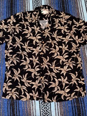 Vintage Paradise Found Palm Tree Hawaiian Shirt
